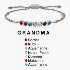 Grandma Hidden Message Acrostic Bolo Bracelet, Bracelets, $ 18.90, A Moment Of Now™