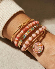 'Mom Is Just Wow Upside Down' Bangle Set of 5, Bracelets, $ 128.00, A Moment Of Now™