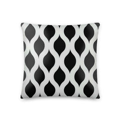 Black and White Abstract Modern Geometric Decorative Throw Pillow | Boutique In USA, Throw Pillows, $ 64.00, A Moment Of Now™