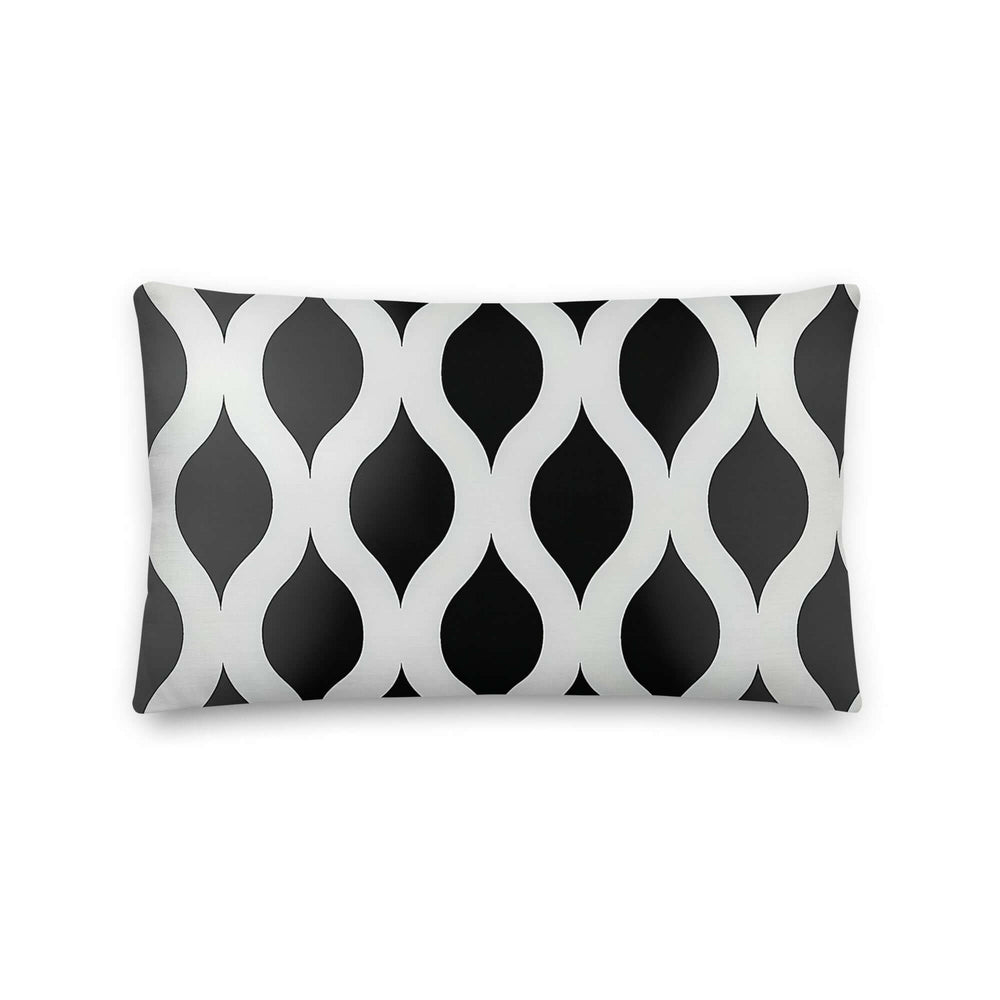 Black and White Abstract Modern Geometric Decorative Throw Pillow | Boutique In USA, Throw Pillows, $ 64.00, A Moment Of Now™