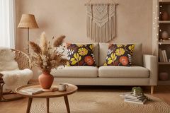 Marvista Mid-Century Style Floral Pattern Throw Pillow Pillow Cushion | Boutique In USA, Throw Pillows, $ 55.00, A Moment Of Now™