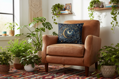 Mystic Moon & Blooms William Morris Inspired Print Decorative Cushion Throw Pillow | Boutique In USA, Throw Pillows, $ 63.50, A Moment Of Now™