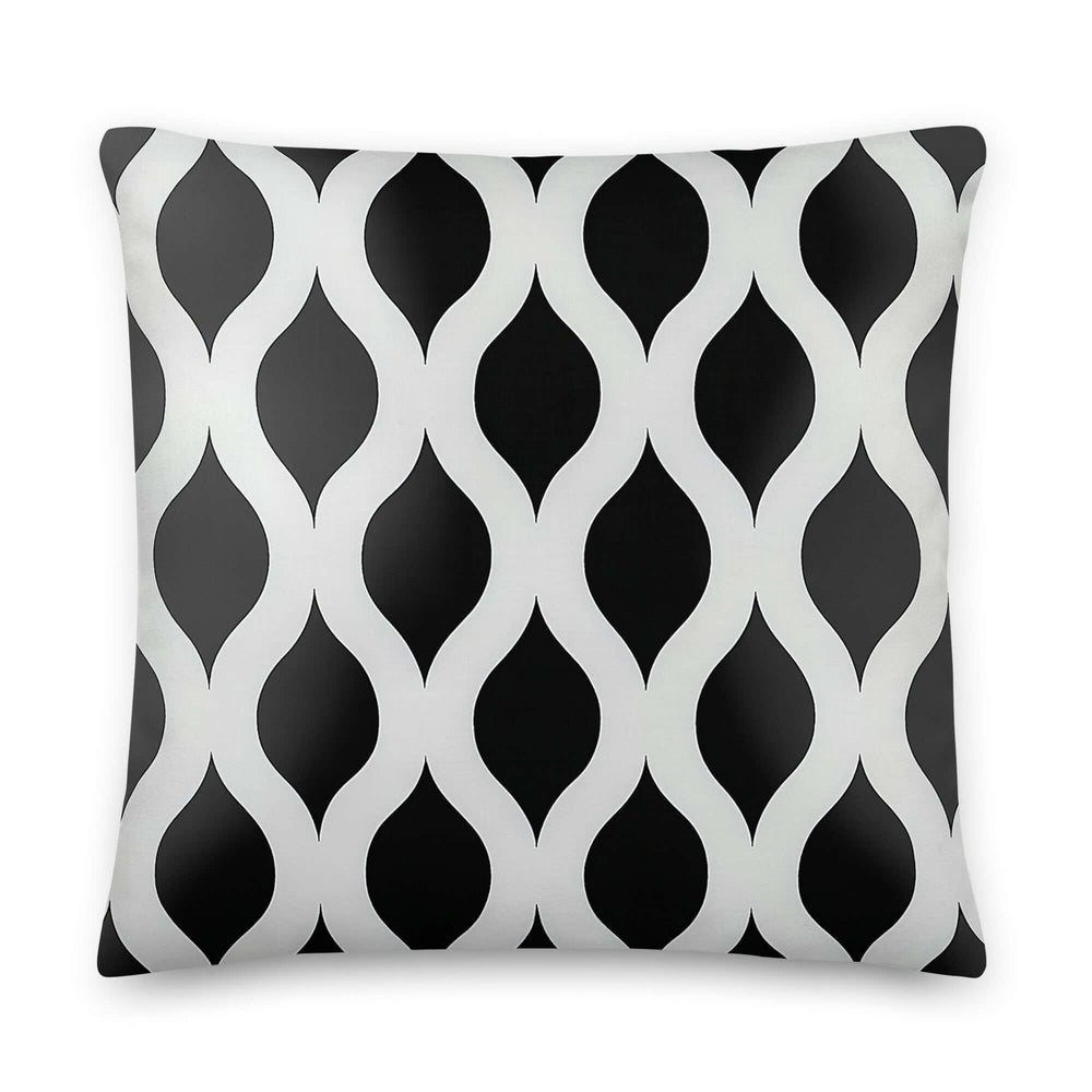Black and White Geometric Throw Pillow | Modern Decor, Throw Pillows, $ 64.00, A Moment Of Now™