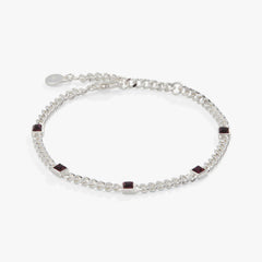February Birthstone Amethyst Curb Chain Bracelet | Boutique In USA, Bracelets, $ 28.00, A Moment Of Now™