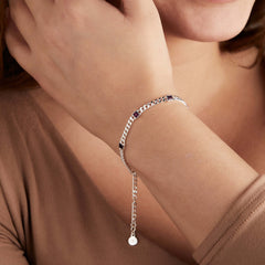 February Birthstone Amethyst Curb Chain Bracelet | Boutique In USA, Bracelets, $ 28.00, A Moment Of Now™
