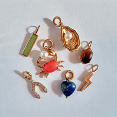Lapis Gemstone Heart Interchangeable Charm | Boutique In USA, Charms & Pendants, $ 14.00, A Moment Of Now™