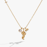 Aquarius Zodiac Charm Cluster Necklace | Boutique In USA, Necklaces, $ 54.00, A Moment Of Now™