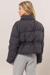 Black Quilted Puffer Jacket - Comfort & Style, Jackets, $ 63.00, A Moment Of Now™