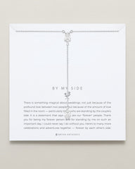 By My Side Pear Cut Lariat Necklace