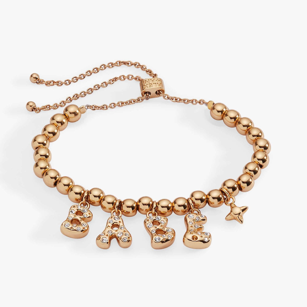 'Babe' Bubble Beaded Bolo Bracelet, Bracelets, $ 48.00, A Moment Of Now™