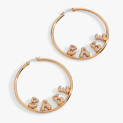 'Babe' Bubble Crystal Hoop Earrings, Earrings, $ 38.00, A Moment Of Now™