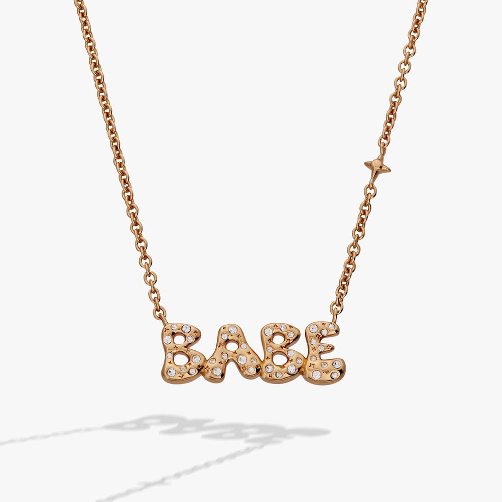'Babe' Bubble Crystal Pendant Necklace, Necklaces, $ 44.00, A Moment Of Now™