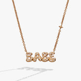'Babe' Bubble Crystal Pendant Necklace, Necklaces, $ 44.00, A Moment Of Now™