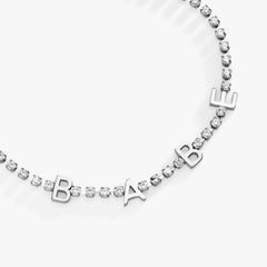 "Babe" Crystal Tennis Bracelet, Bracelets, $ 38.00, A Moment Of Now™