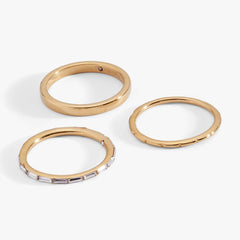 Baguette Stacking Ring Set of 3, Rings, $ 28.90, A Moment Of Now™