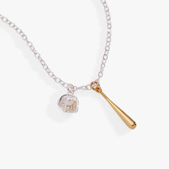 Baseball Duo Charm Pendant Necklace, Necklaces, $ 44.00, A Moment Of Now™