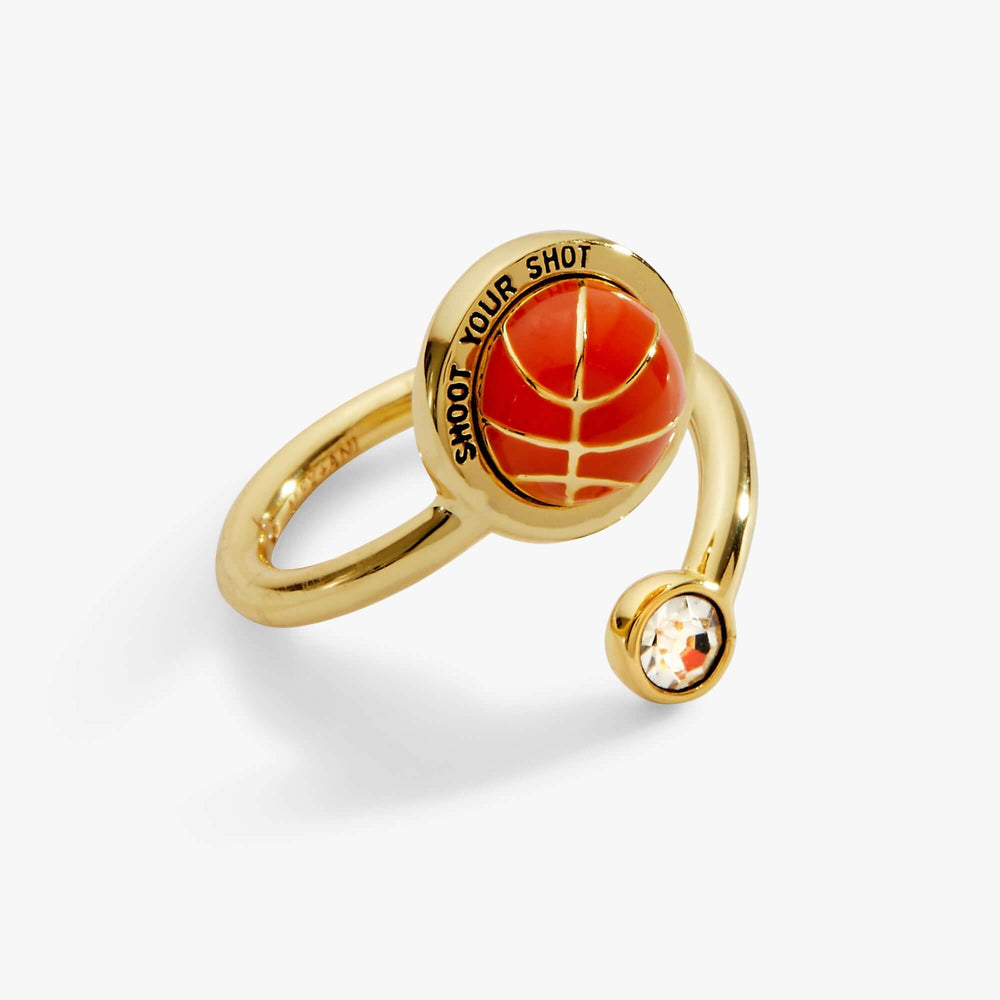 'Shoot Your Shot' Basketball Open Fidget Ring, Rings, $ 44.00, A Moment Of Now™
