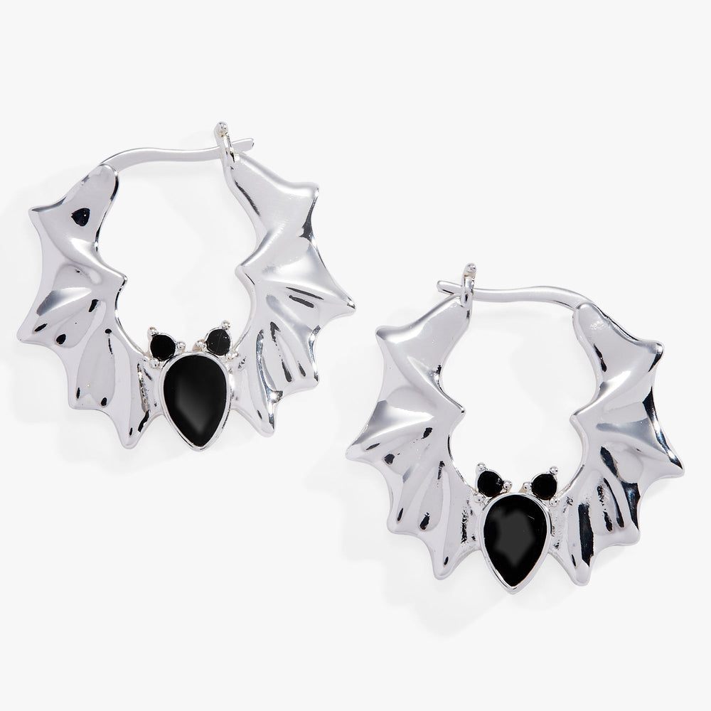 Crystal Bat Hoop Earrings, Earrings, $ 38.00, A Moment Of Now™