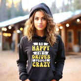 Be Happy Hoodie - Unisex Graphic Hoodie, Hoodies, $ 47.50, A Moment Of Now™