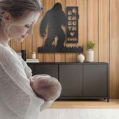 Bigfoot Custom Name, Address, Message Metal Steel Wall Decor Personalized Gift