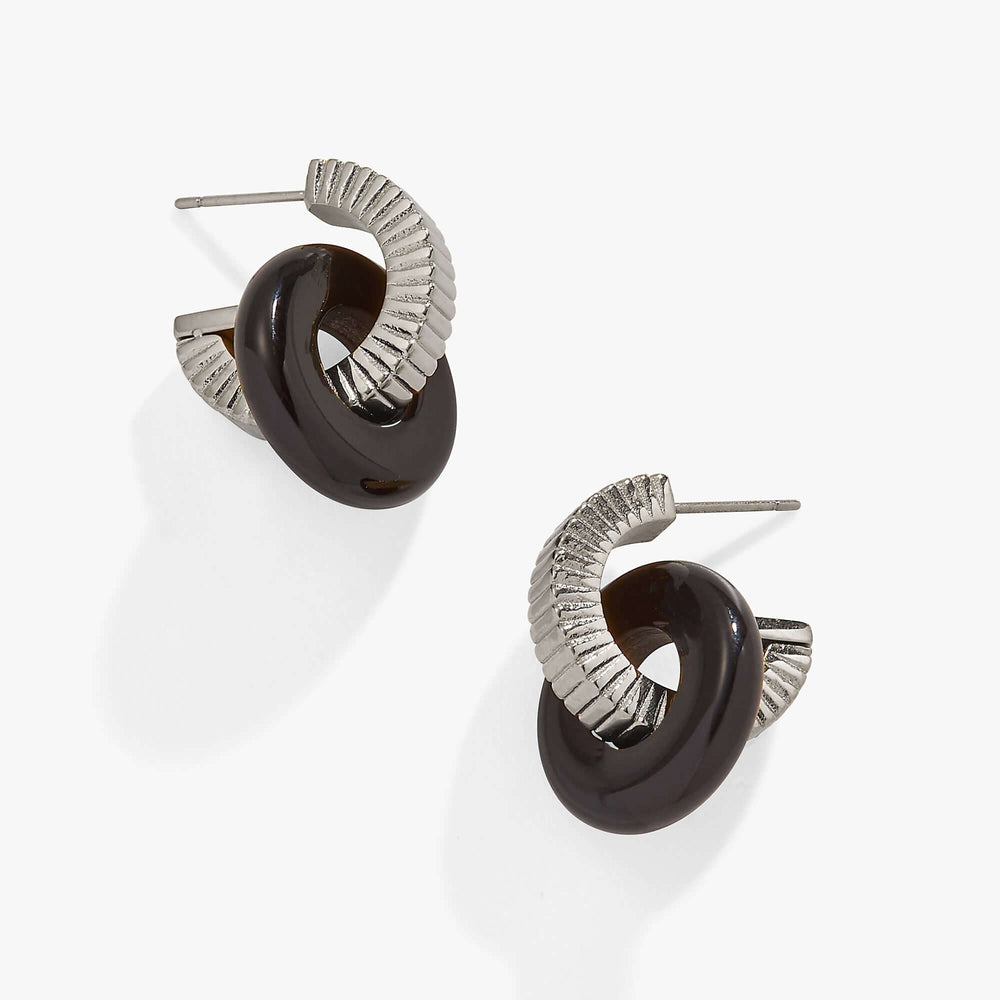 Black Onyx Textured Earrings | Boutique In USA, Earrings, $ 18.90, A Moment Of Now™