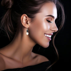 Black and White Simulated Pearl Beaded Drop Dangle Earrings, Earrings, $ 18.99, A Moment Of Now™