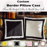 Border Pillow Cover | Custom Decorative Accent Throw Pillow Case, Pillow Covers, $ 55.00, A Moment Of Now™