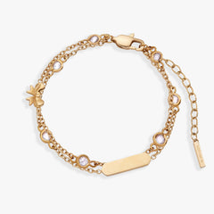 Bow Chain Double Strand Bracelet, Bracelets, $ 38.00, A Moment Of Now™