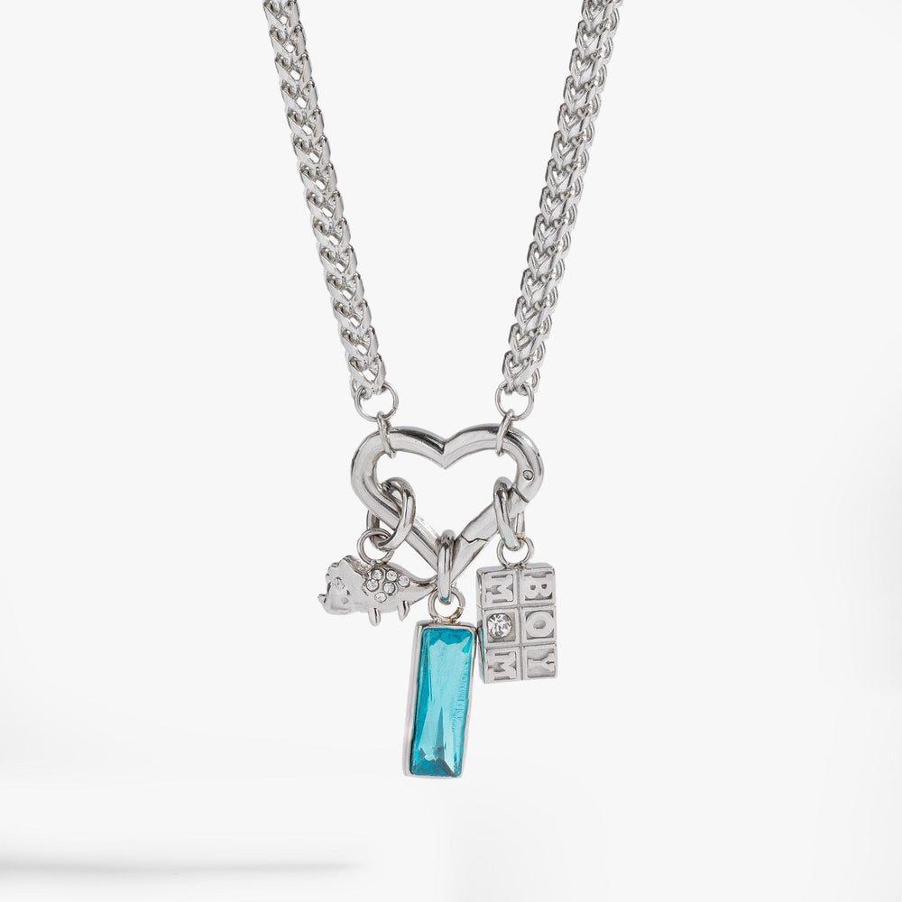 Boy Mom Interchangeable Charm Necklace, Necklaces, $ 33.90, A Moment Of Now™