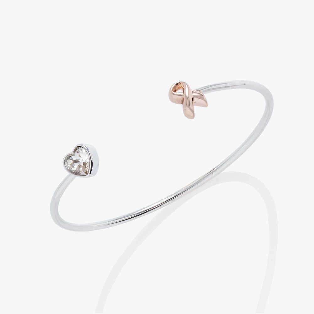 Breast Cancer Awareness Pink Ribbon Flex Cuff | Boutique In USA, Bracelets, $ 34.00, A Moment Of Now™