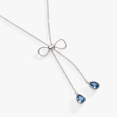 Bow Adjustable Slider Necklace, Necklaces, $ 48.00, A Moment Of Now™