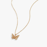 Butterfly + Crystal Necklace, Adjustable | Boutique In USA, Necklaces, $ 88.00, A Moment Of Now™