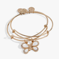 Perfect Pairs- Butterfly Wings Bangle Set of 2 | Boutique In USA, Bracelets, $ 48.00, A Moment Of Now™