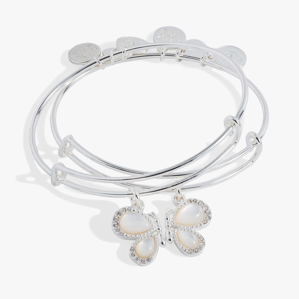Perfect Pairs- Butterfly Wings Bangle Set of 2 | Boutique In USA, Bracelets, $ 48.00, A Moment Of Now™