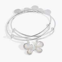 Perfect Pairs- Butterfly Wings Bangle Set of 2 | Boutique In USA, Bracelets, $ 48.00, A Moment Of Now™