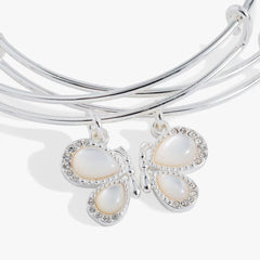 Perfect Pairs- Butterfly Wings Bangle Set of 2 | Boutique In USA, Bracelets, $ 48.00, A Moment Of Now™