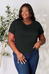 Solid Casual Round Neck Short Sleeve T-Shirt, T-shirts, $ 19.00, A Moment Of Now™