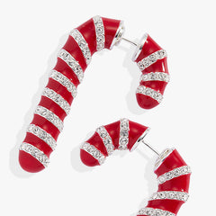 Candy Cane Front-Back Earrings, Earrings, $ 38.00, A Moment Of Now™
