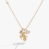 Capricorn Zodiac Charm Cluster Necklace | Boutique In USA, Necklaces, $ 54.00, A Moment Of Now™