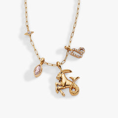Capricorn Zodiac Charm Cluster Necklace, Necklaces, $ 54.00, A Moment Of Now™