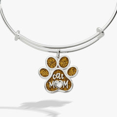 Cat Mom Charm Bangle, Bracelets, $ 28.00, A Moment Of Now™