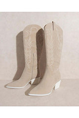 Samara Western Embroidery Point Toe Boots, Boots, $ 89.00, A Moment Of Now™