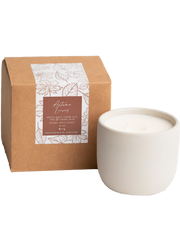 Autumn Leaves Cement Candle