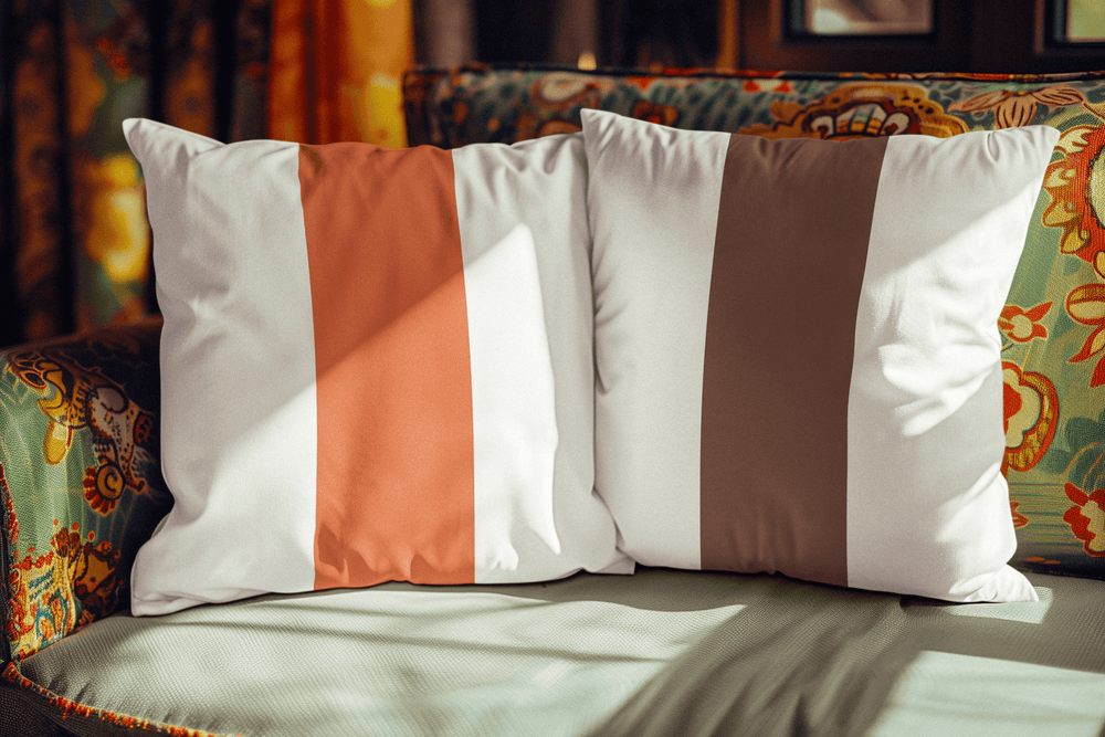 Custom Center Color Block Decorative Throw Pillow Accent Cushion | Boutique In USA, Throw Pillows, $ 45.00, A Moment Of Now™