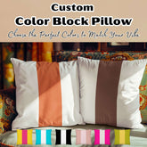 Custom Center Color Block Decorative Throw Pillow, Throw Pillows, $ 45.00, A Moment Of Now™
