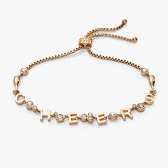 “Cheers” Champagne Inline Bolo Bracelet, Bracelets, $ 19.90, A Moment Of Now™