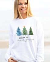 Cheers To Joy Christmas Holiday Sweatshirt - Cozy & Fun, Sweatshirts, $ 37.00, A Moment Of Now™