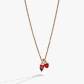 Chocolate-Covered Strawberry Duo Charm Pendant Necklace, Necklaces, $ 48.00, A Moment Of Now™
