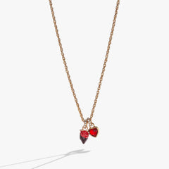 Chocolate-Covered Strawberry Duo Charm Pendant Necklace, Necklaces, $ 48.00, A Moment Of Now™
