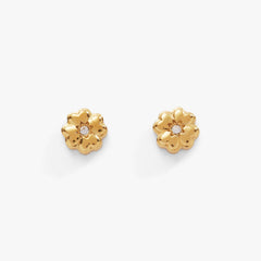 Four-Leaf Clover Mini Stud Earrings, Earrings, $ 28.00, A Moment Of Now™